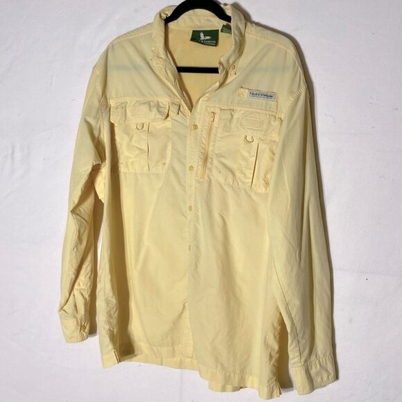 Field & Stream Yellow Button Up Fishing Shirt L - Picture 10 of 10